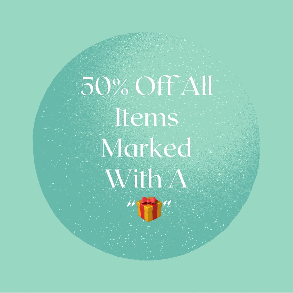 50% Off Items Marked With A “🎁”!